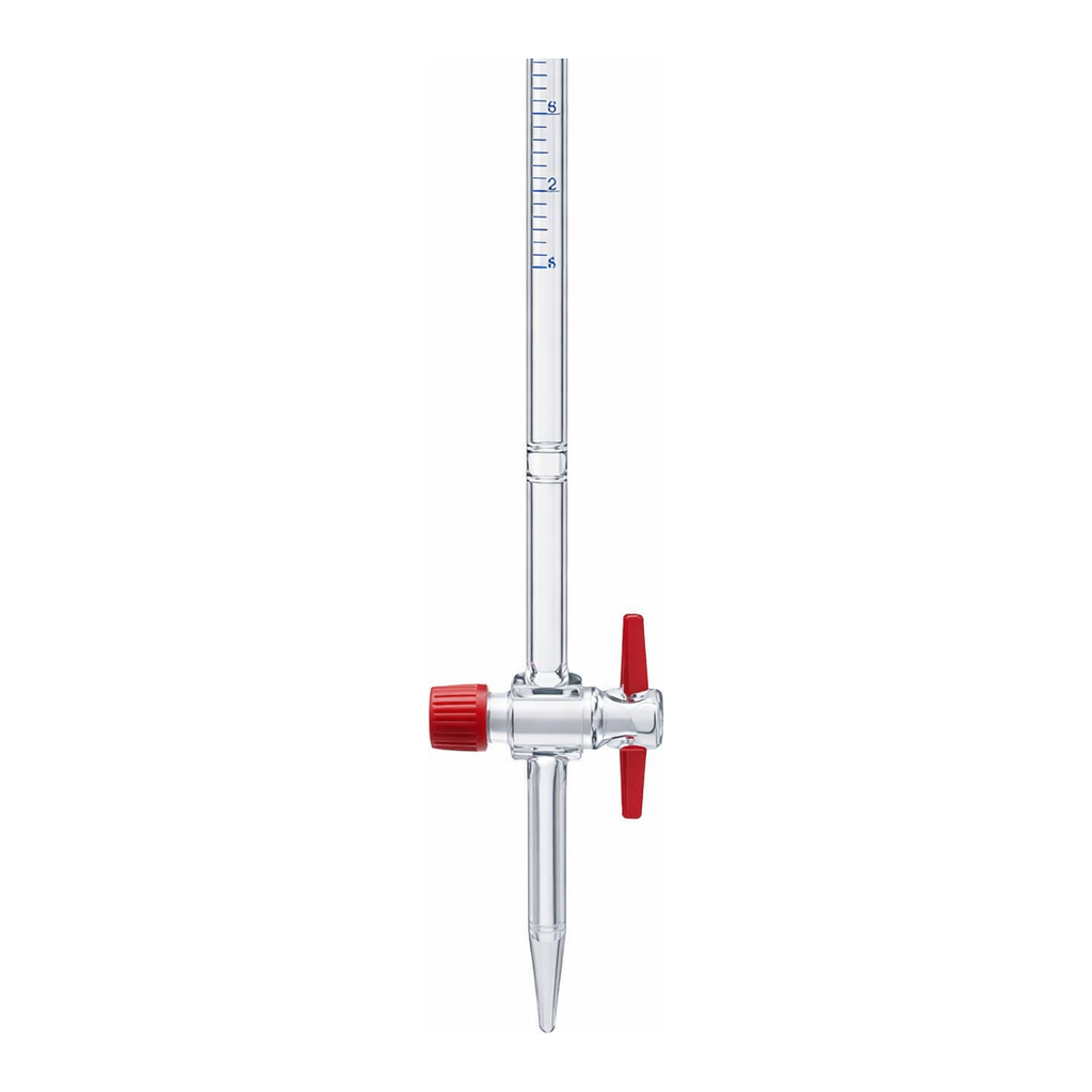 Merck Pyrex Burettes, Schellbach, class AS with PTFE key