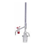 Merck Pyrex Burettes, Schellbach, automatic zero, class AS, PTFE stopcock
