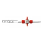 Merck BRAND compact BLAUBRAND burette, with PTFE stopcock and Schellbach stripe