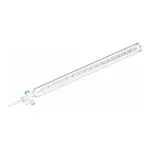 Merck Pyrex colored scale dispensing burette, with straight bore PTFE stopcock plug