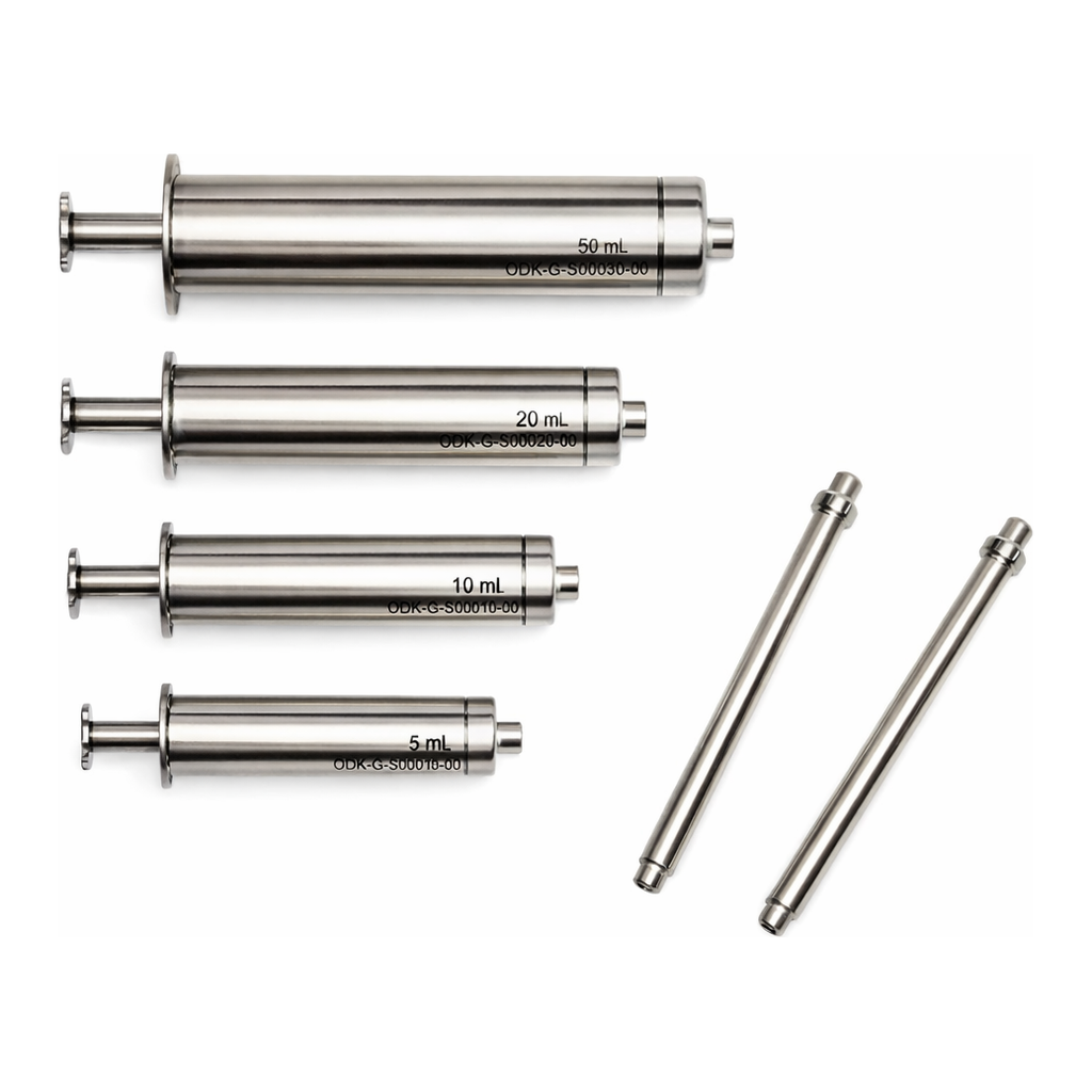 Merck KDS stainless steel syringes
