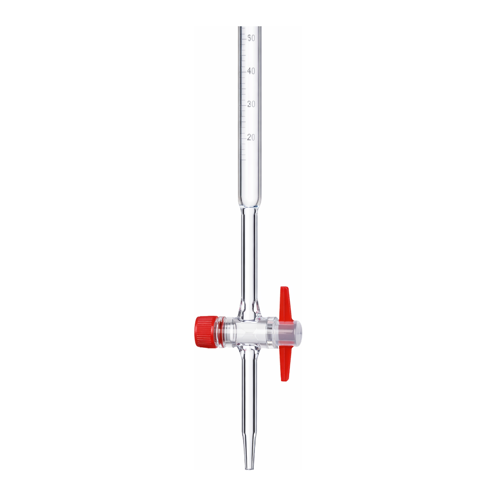 Merck Pyrex Burettes, class AS with PTFE key