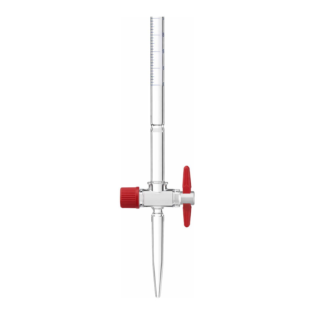 Merck Pyrex Burettes, Schellbach, class AS with PTFE key