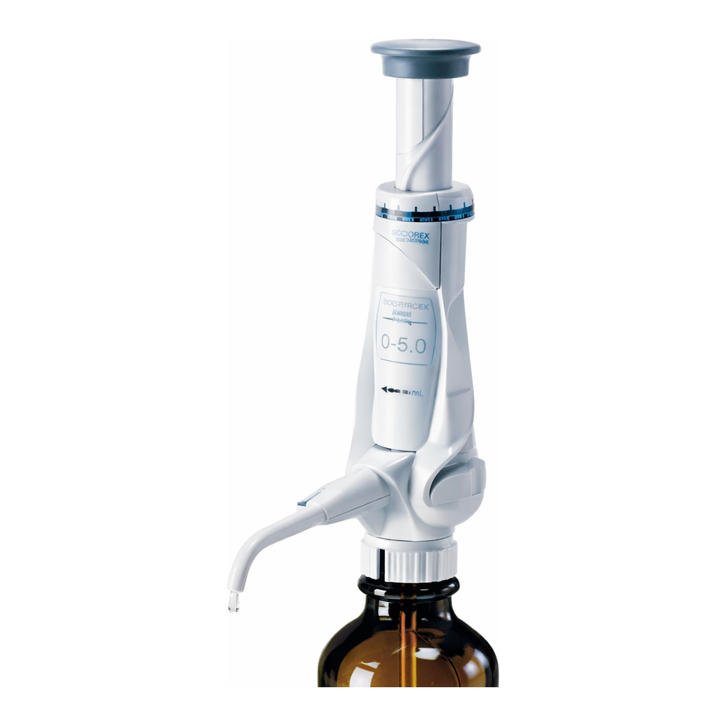 Merck Hirschmann Ceramus bottle-top dispenser, adjustable volume