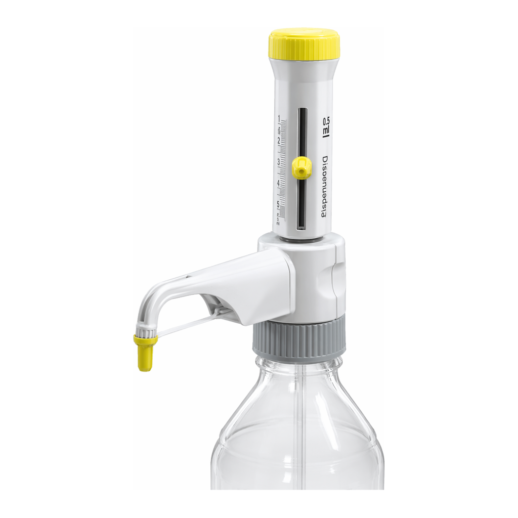 Merck BRAND Dispensette S Organic, Analog-adjustable bottle-top dispenser