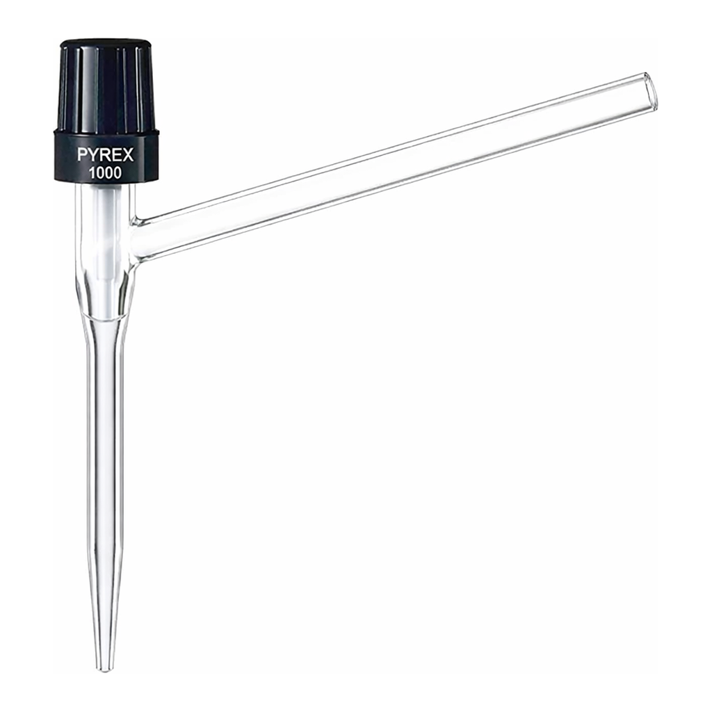 Merck BRAND needle-valve stopcocks for burettes and automatic burettes with PTFE spindle