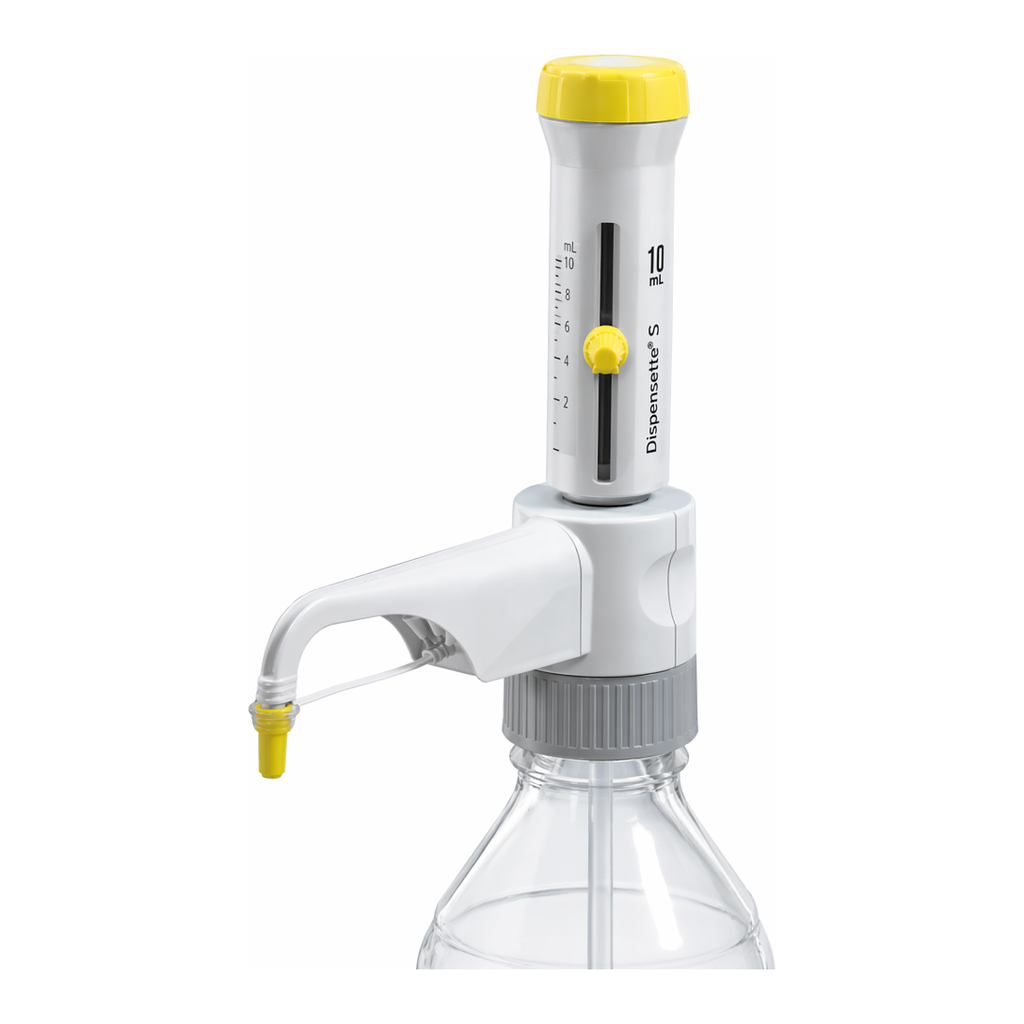 Merck BRAND Dispensette S Organic, Analog-adjustable bottle-top dispenser