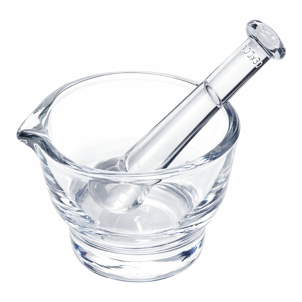 Merck Glass mortar and pestle