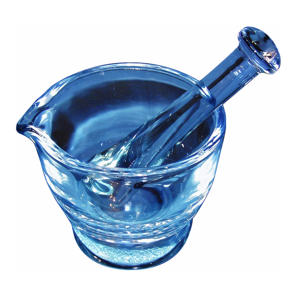 Merck Glass mortar and pestle