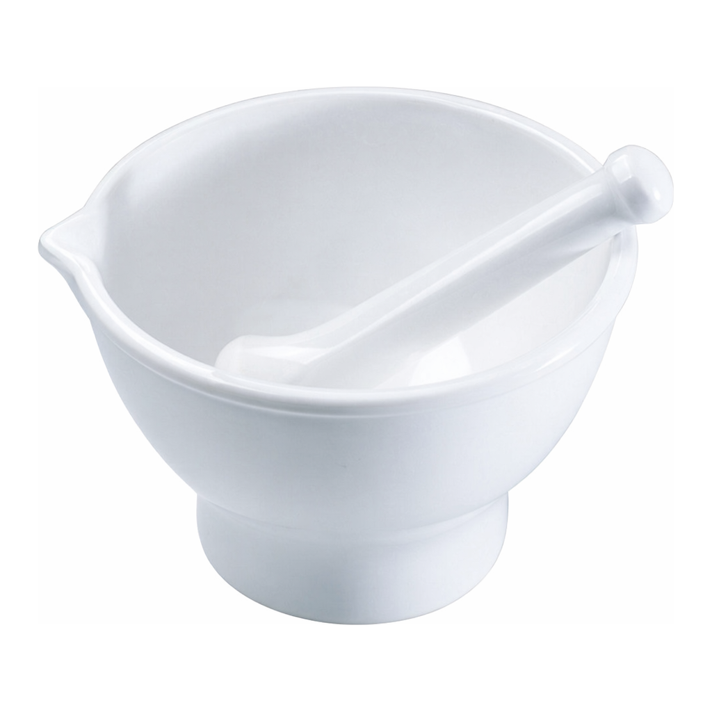 Merck BRAND mortar with pestle, with foot/spout