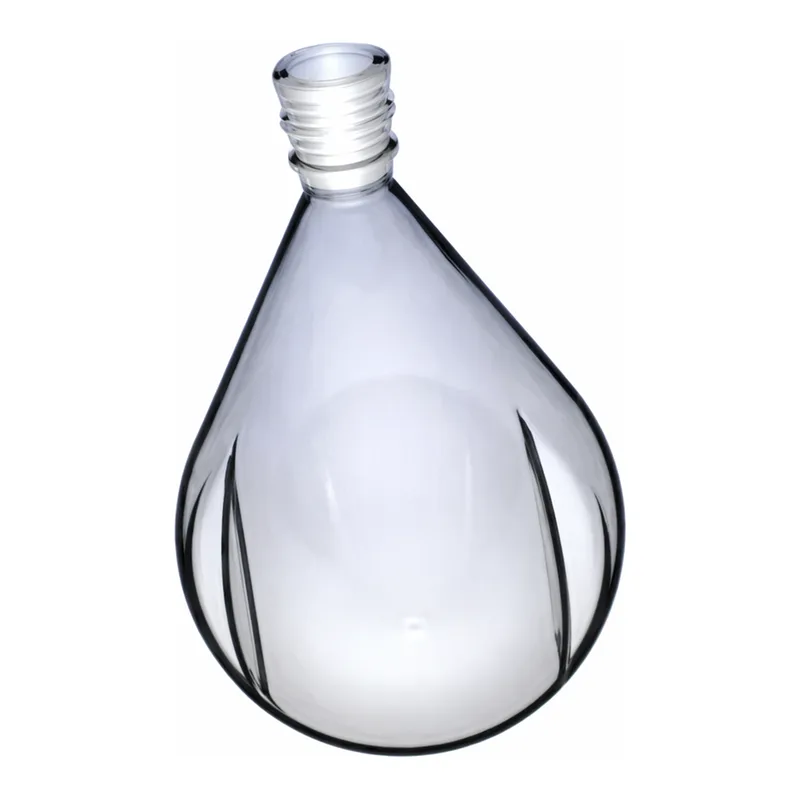 Merck Ace drying flask, pear-shaped, with side indents