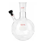 Merck Ace round-bottom flask with threaded side-arm