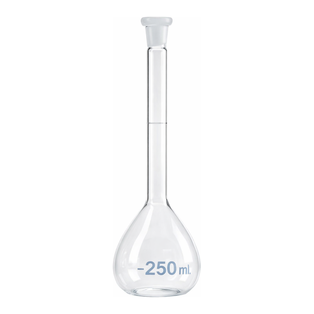 Merck BRAND BLAUBRAND volumetric flask, PP stopper, clear glass