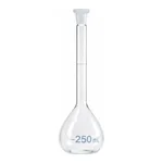 Merck BRAND BLAUBRAND volumetric flask, PP stopper, clear glass