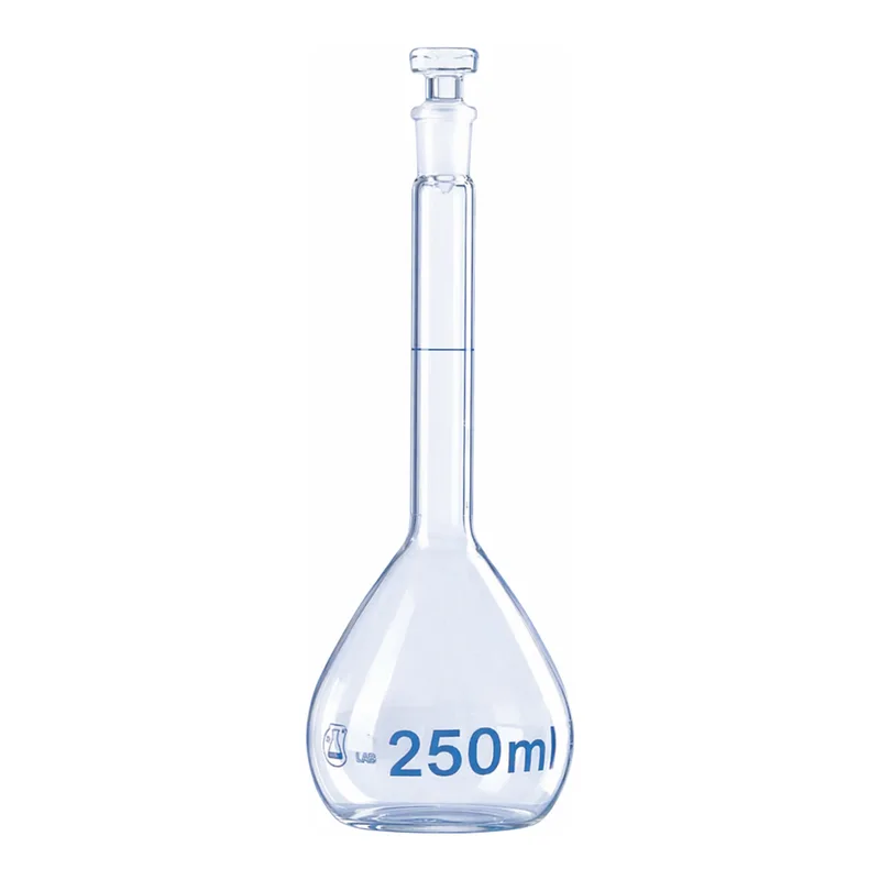 Merck BRAND BLAUBRAND volumetric flask, glass stopper, clear glass