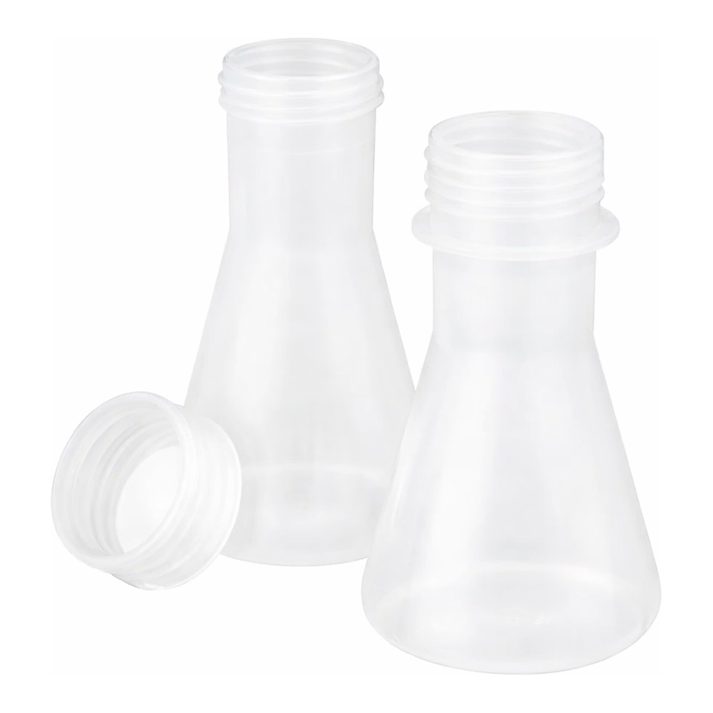 Merck BRAND Erlenmeyer flask, wide-neck, screw cap, PP