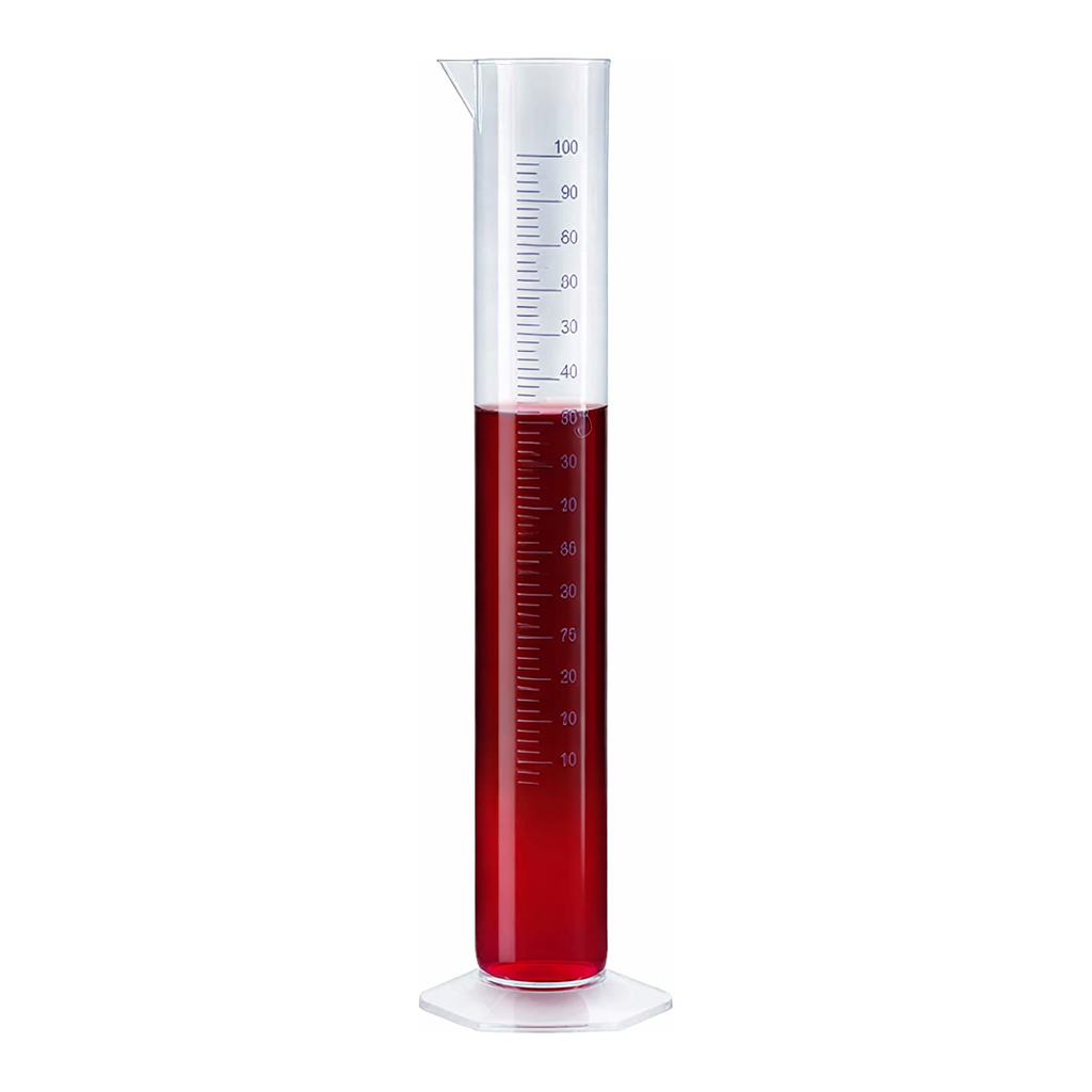 Merck BRAND graduated cylinder, PP, with blue printed scale or embossed scale