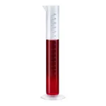 Merck BRAND graduated cylinder, PP, with blue printed scale or embossed scale