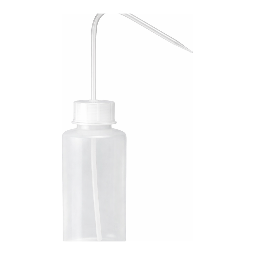 Merck Corning narrow mouth wash bottle, reusable