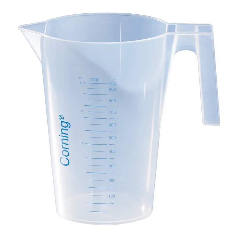 Merck Corning reusable beaker with handle and spout