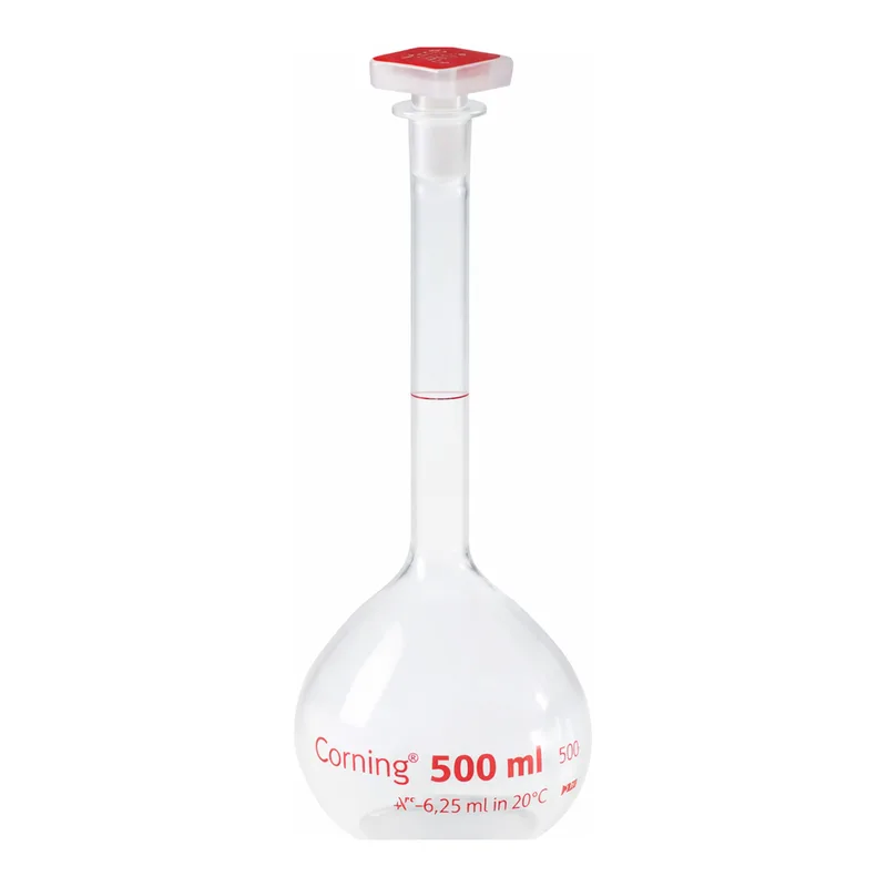 Merck Corning reusable volumetric flask, Class A