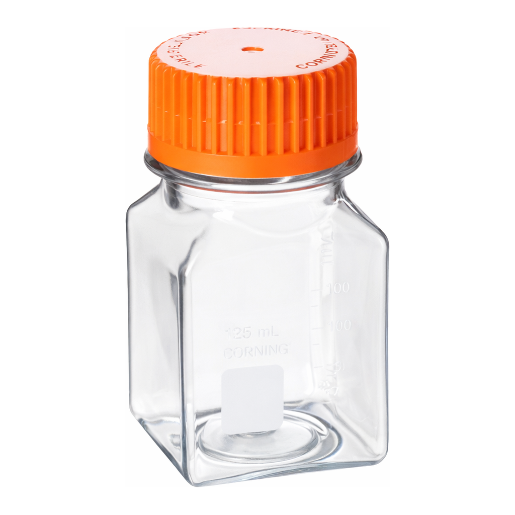 Merck Corning square PET storage bottles