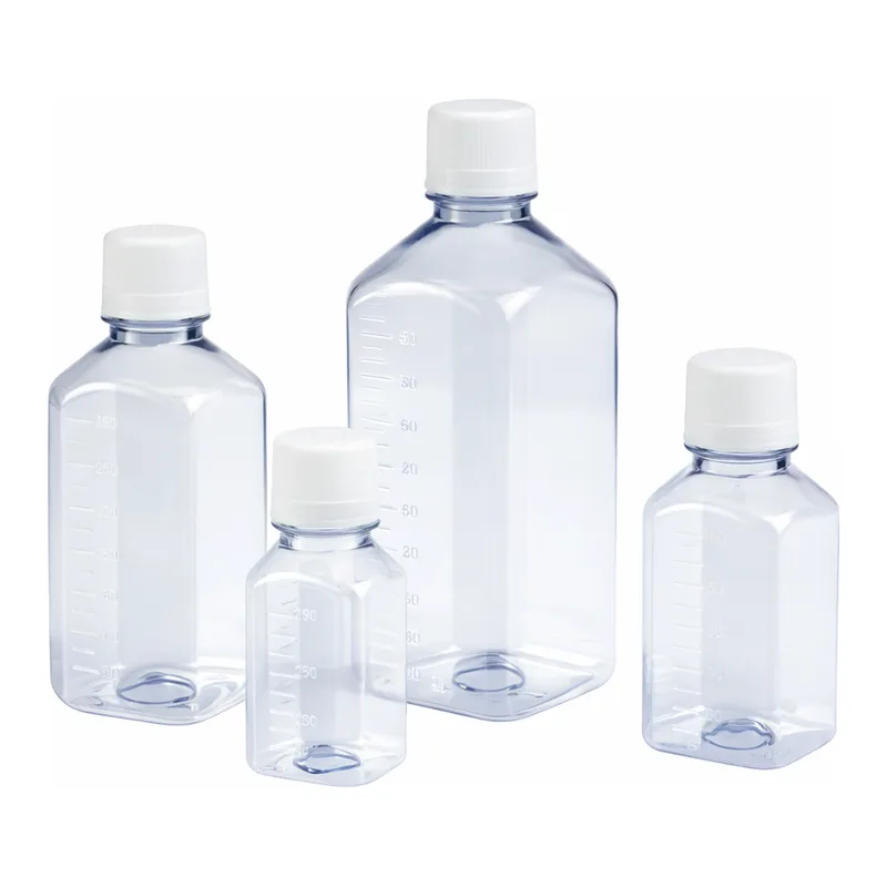 Merck Corning storage bottle, octagonal with HDPE screw cap