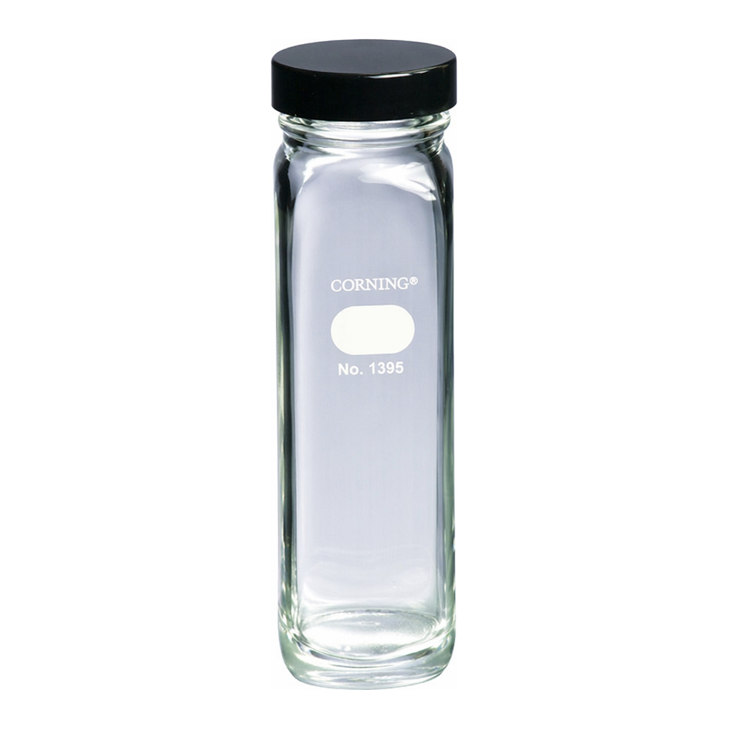 Merck Corning wide mouth milk dilution bottle