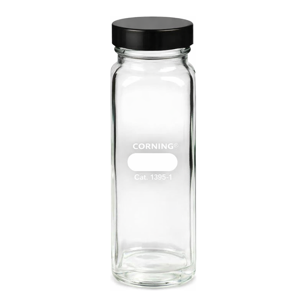 Merck Corning wide mouth graduated milk dilution bottle