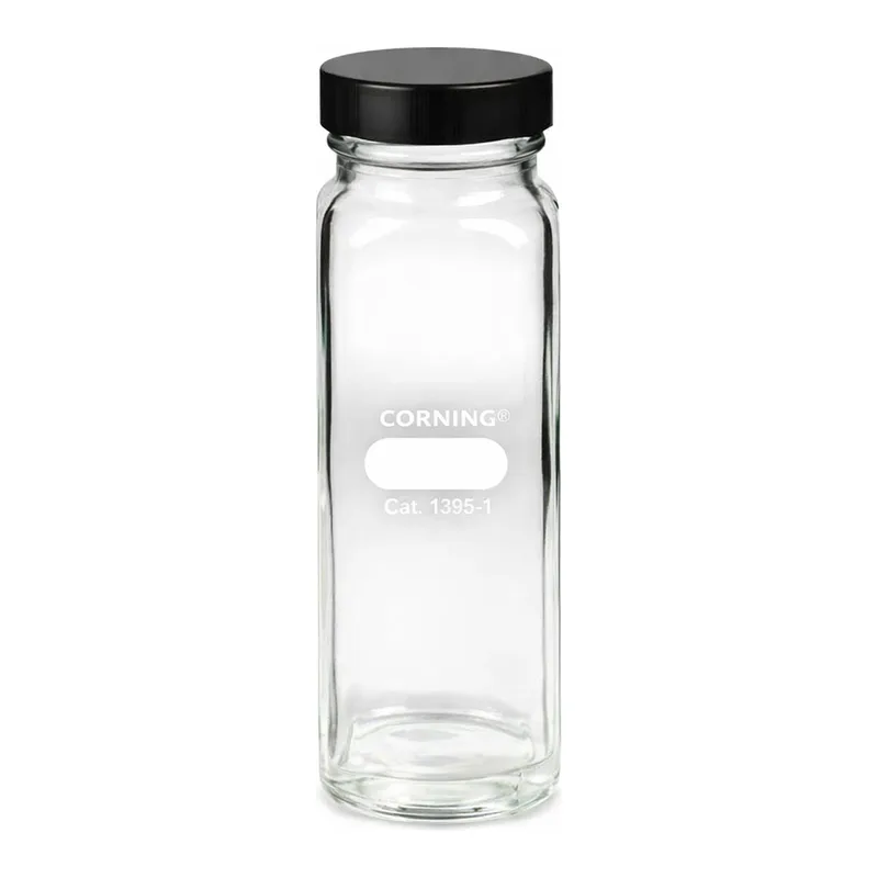 Merck Corning wide mouth graduated milk dilution bottle