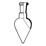 Merck Lenz pear shaped flask