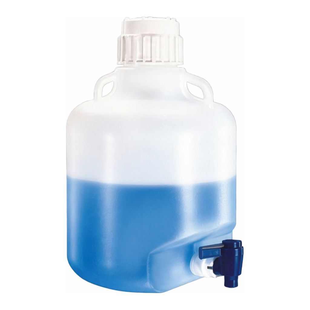 Merck Nalgene round carboy with spigot