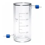 Merck Pyrex Beakers, jacketed with PTFE screwthread