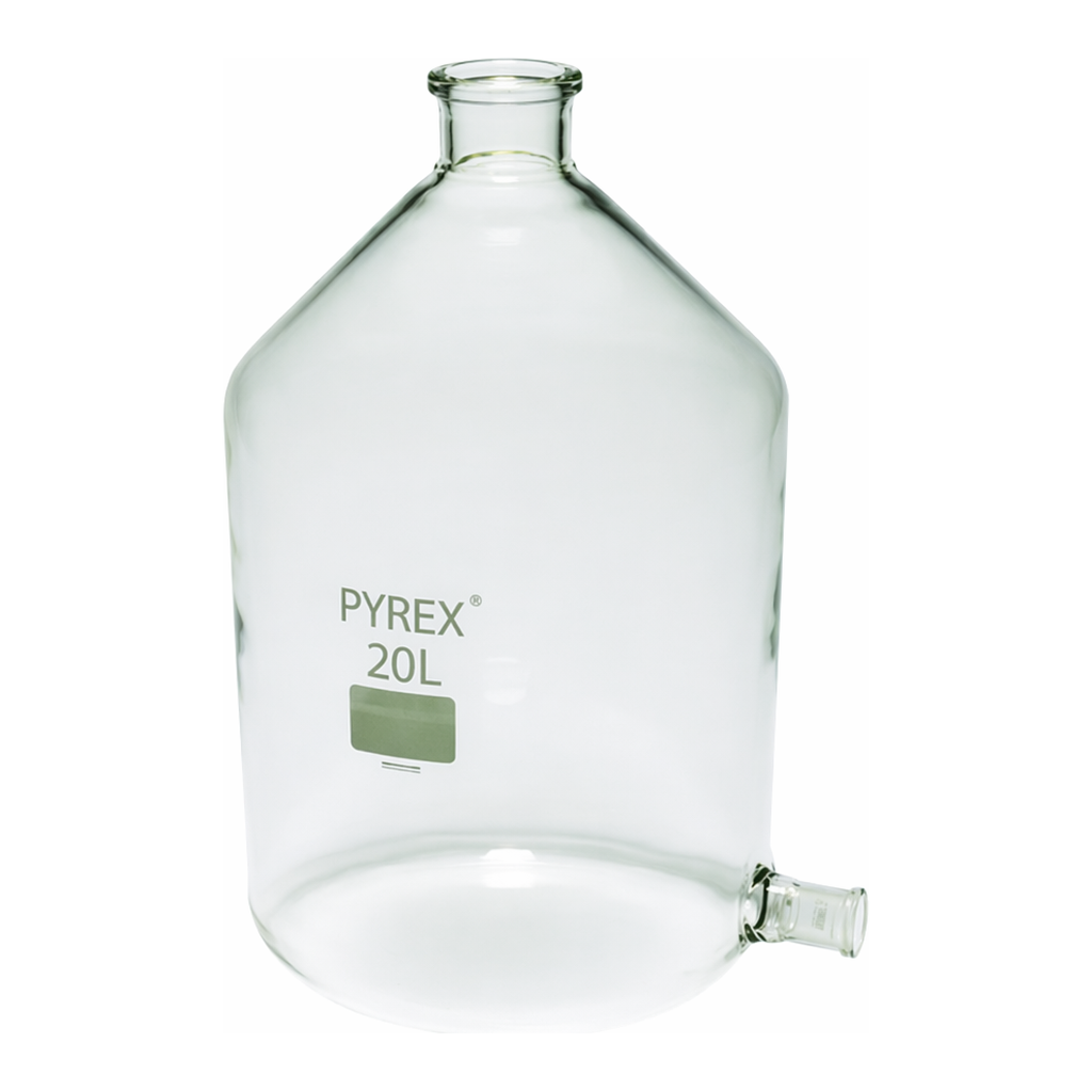 Merck Pyrex Aspirator bottles with ground glass side socket