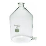 Merck Pyrex Aspirator bottles with ground glass side socket