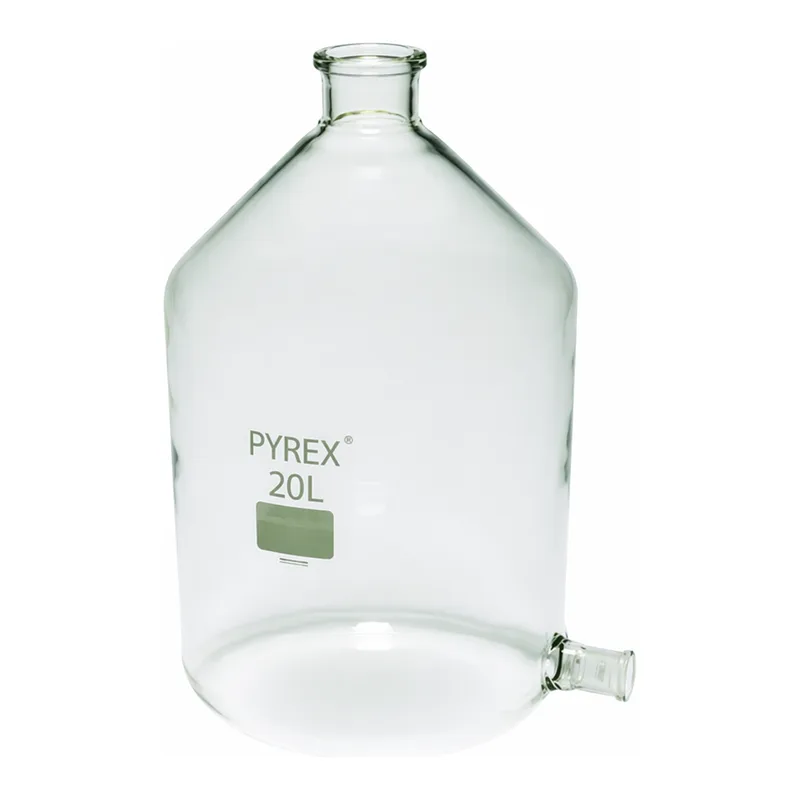 Merck Pyrex Aspirator bottles with ground glass side socket