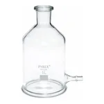 Merck Pyrex Aspirator bottles with tubing side-arm and unground neck