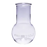 Merck Pyrex Boiling flask, flat bottom, wide neck