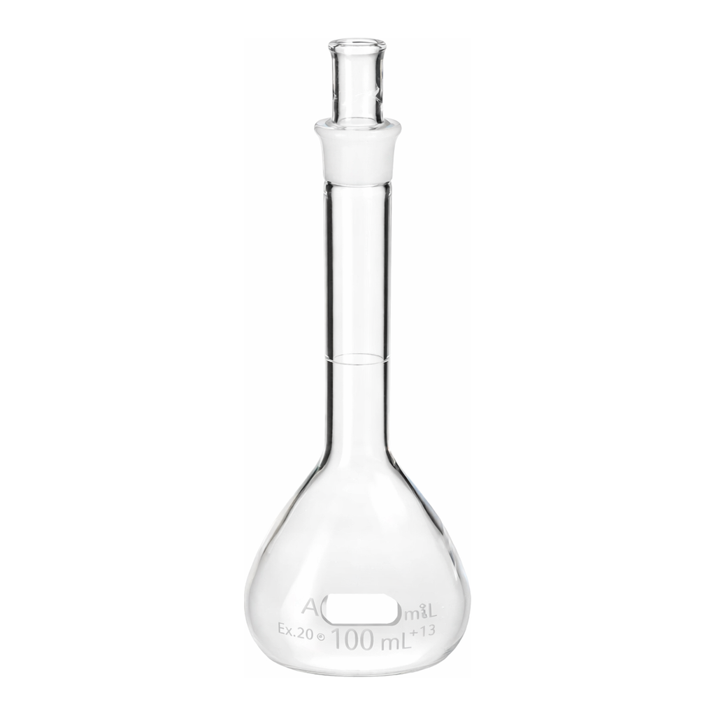 Merck Pyrex class A volumetric flask with ST joint, flask only