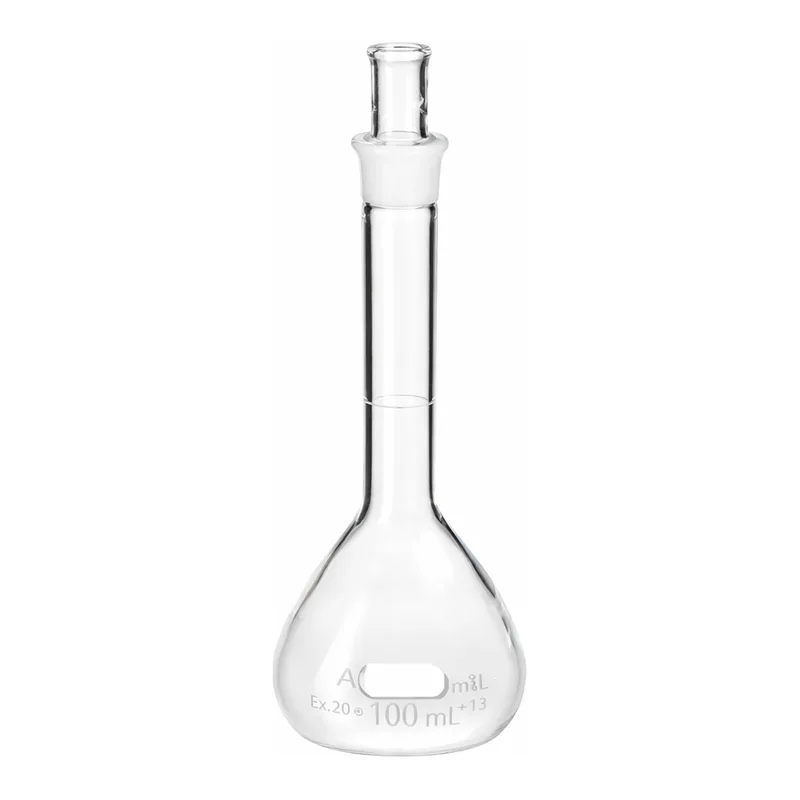 Merck Pyrex class A volumetric flask with ST joint, flask only