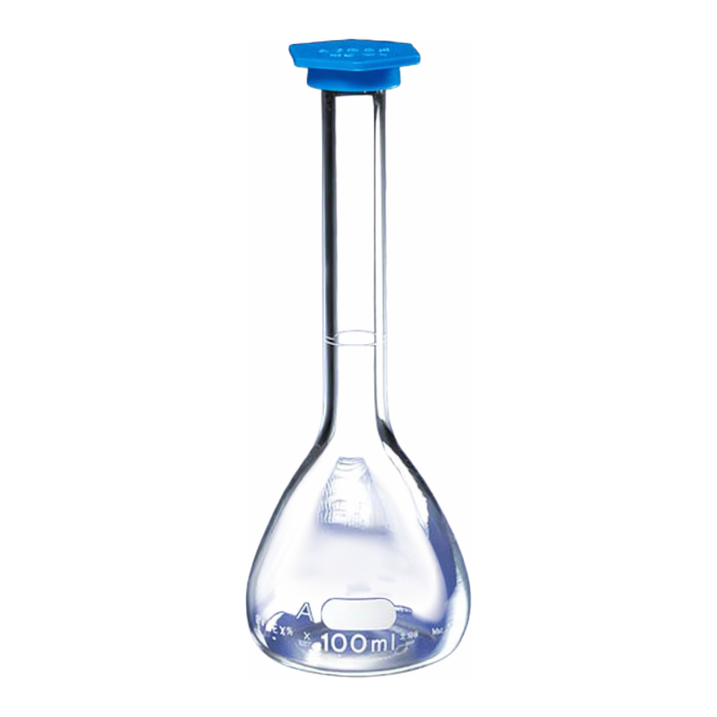Merck Pyrex class A volumetric flask without snap cap