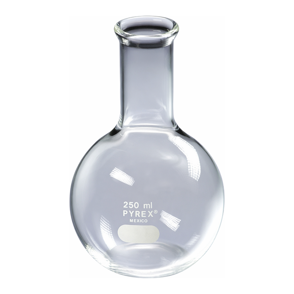 Merck Pyrex Florence flat-bottom flask