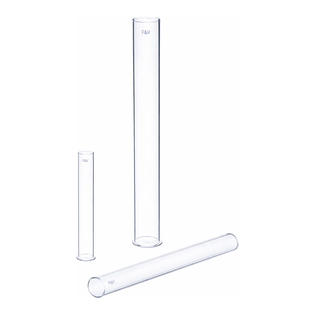 Merck Pyrex glass test tubes without rim, medium wall
