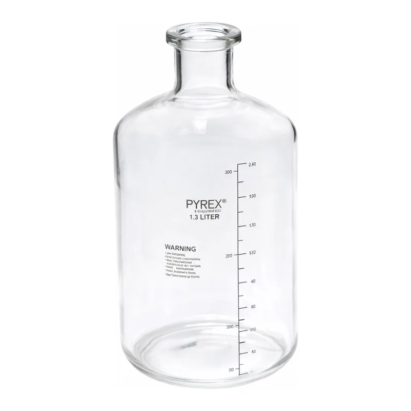 Merck Pyrex graduated solution bottle