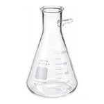 Merck Pyrex heavy wall graduated filtering flask, with tubulation