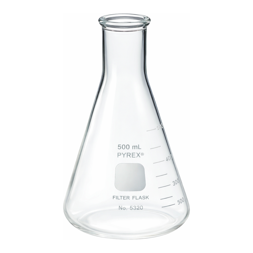 Merck Pyrex heavy-wall graduated filtering flask