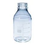Merck Pyrex Media-Lab Bottles, with-out cap and pouring ring, with printed trace code