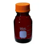 Merck Pyrex low actinic media storage bottle, graduated with screw cap