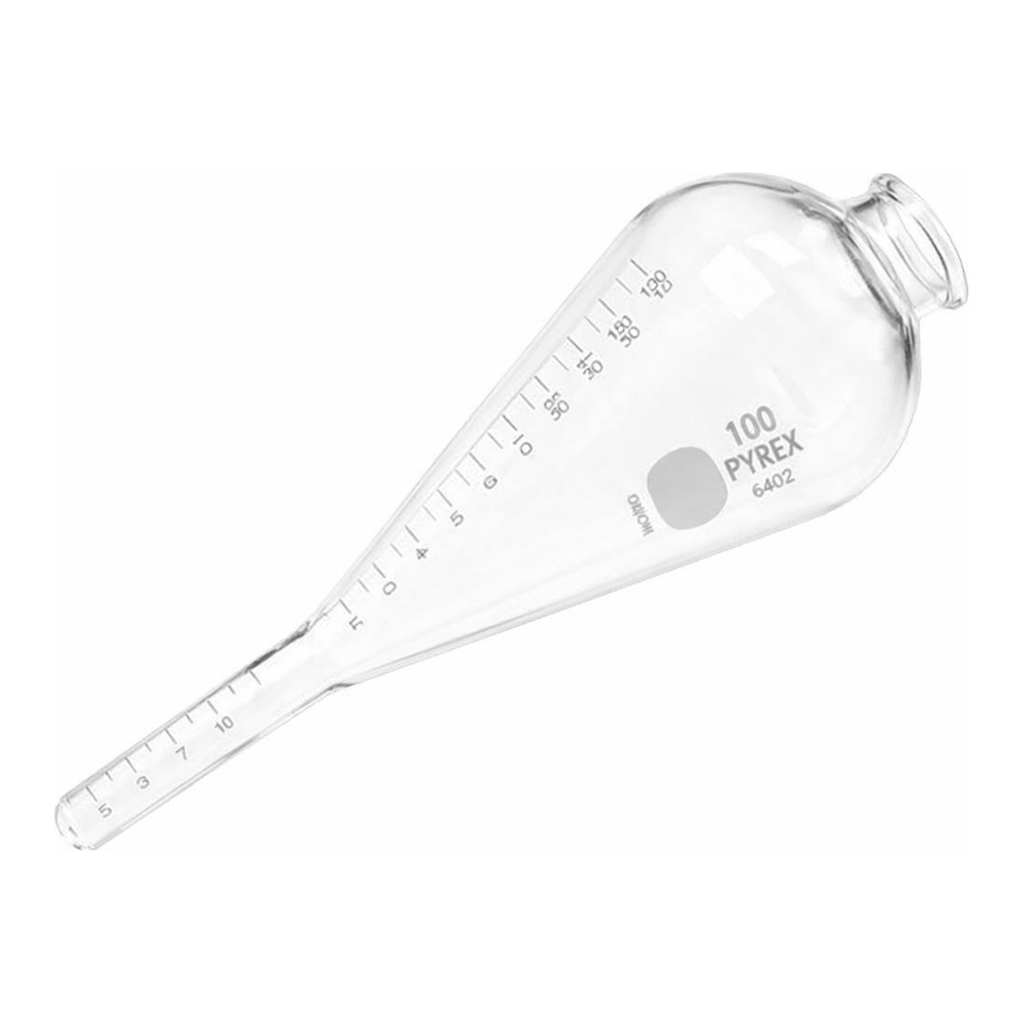 Merck Pyrex pear shaped oil centrifuge tube