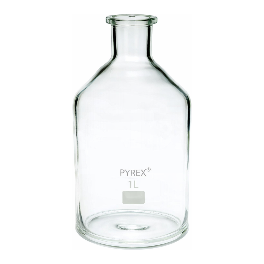Merck Pyrex Reagent bottles, unground narrow neck